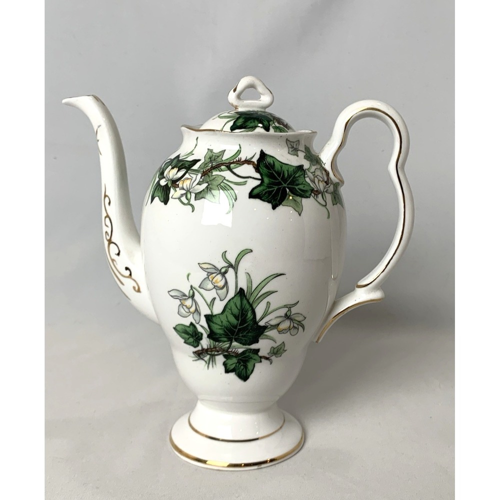 Royal Albert Coffee Pot "Ivy Lea" Bone China Vintage RARE EXCELLENT